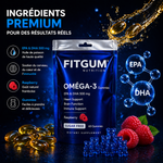 Fitgum Oméga-3 Gummies – Cerveau, Cœur & Concentration