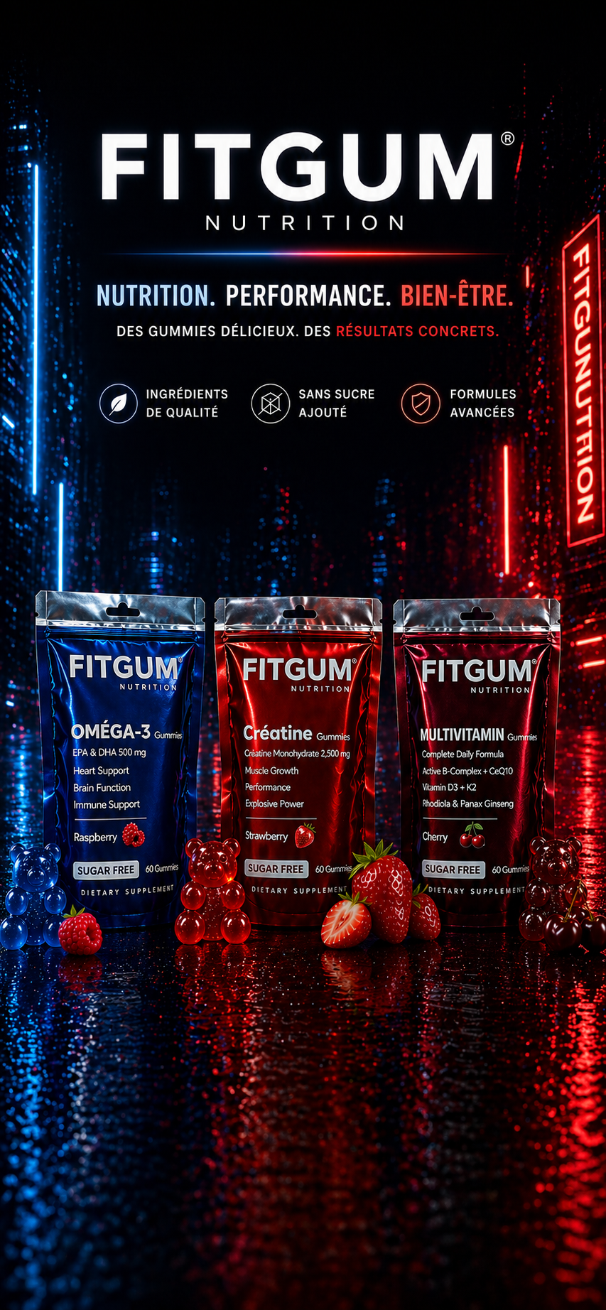 Produits Fitgum Nutrition