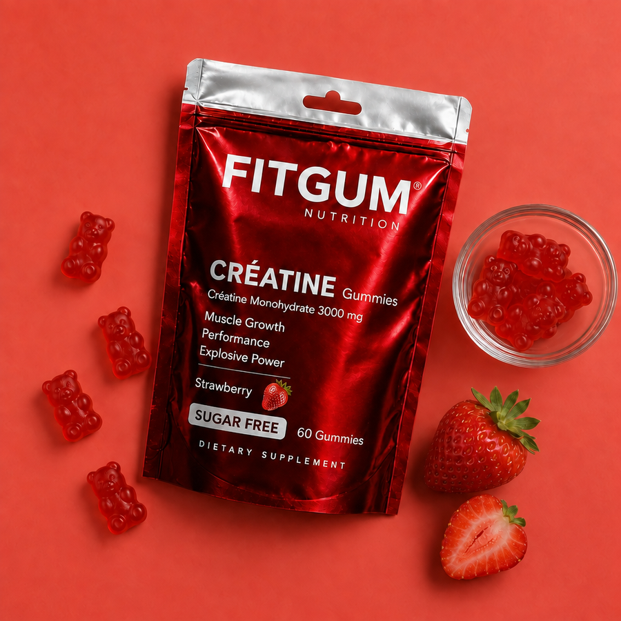 Fitgum Créatine Gummies 3000 mg - fraise